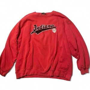 vintage Indiana University Red Crewneck Sweatshirt